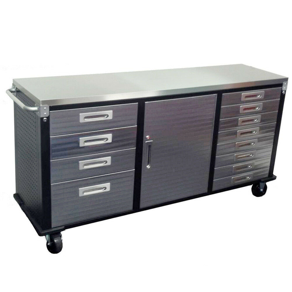 Seville Classics 12 drawer Workbench Ultra HD stainless steel