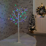 1.5m Birch Tree with 64 Multi-Coloured LEDs