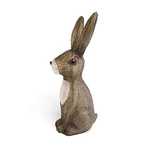 54cm Acrylic Christmas Hare with 80 Ice White LEDs