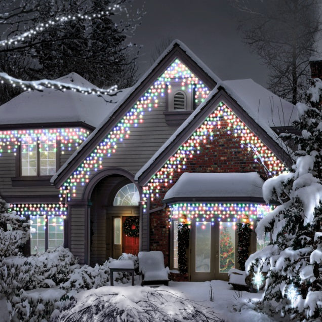 200 LED String/Fairy Icicle Lights - Multicolour