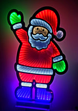 56cm Infinity LED Santa Claus with Metal Base
