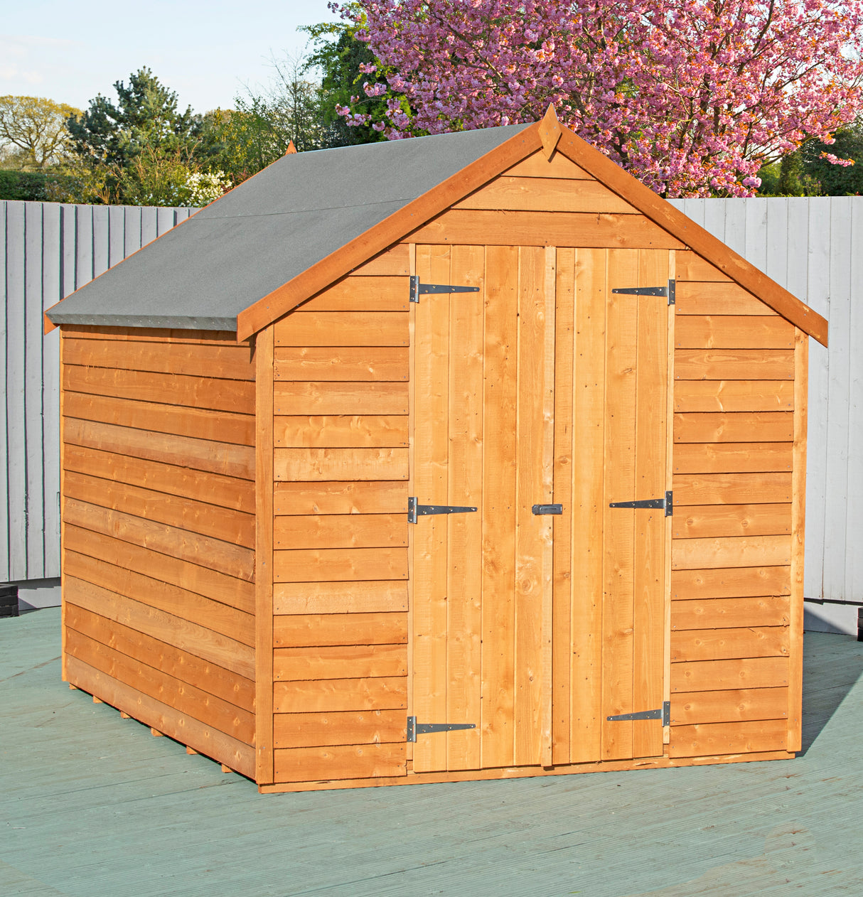 Shire Overlap 8x6 Double Door Value Shed With Window