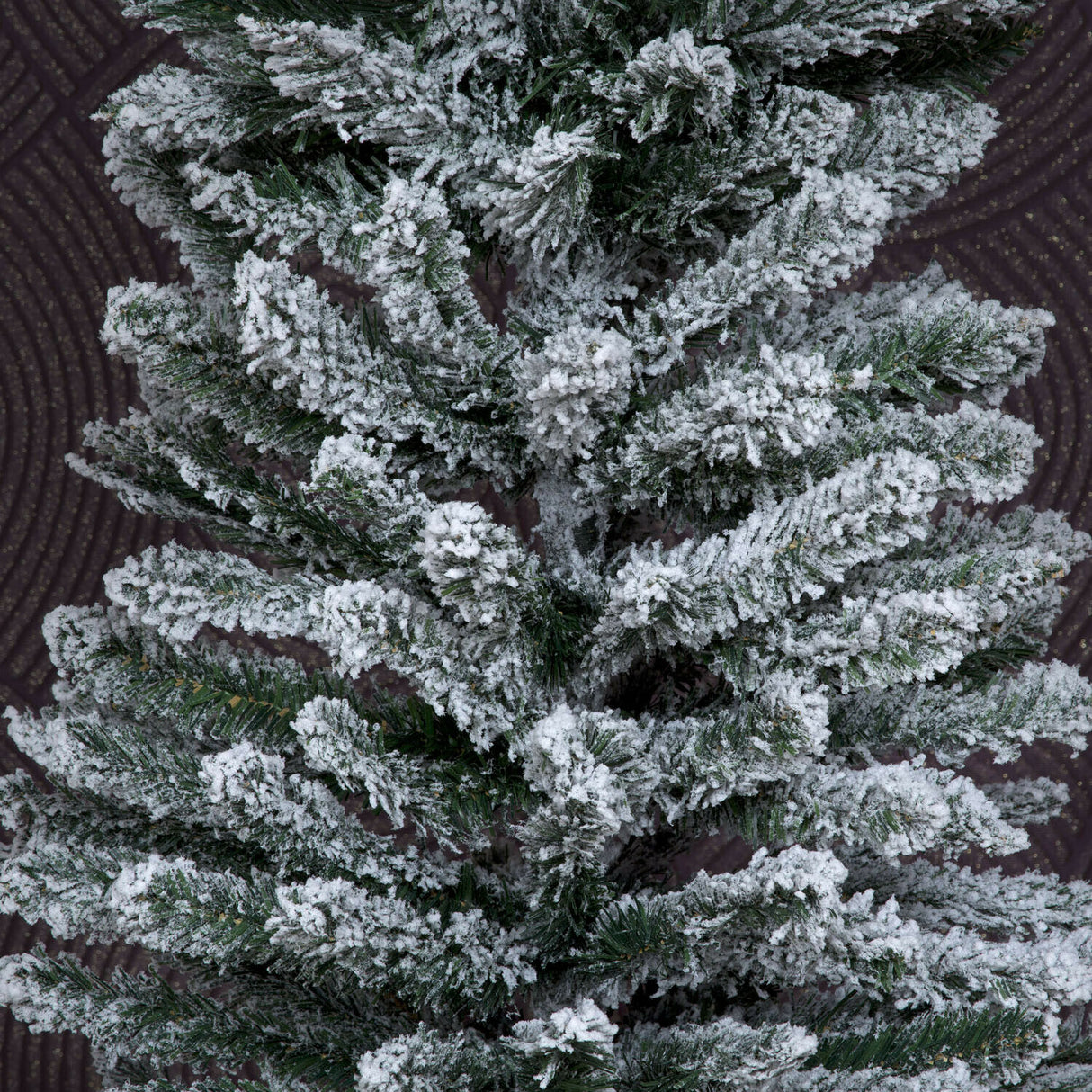 Pencil Pine Snow Flocked Christmas Tree - 8ft/240cm