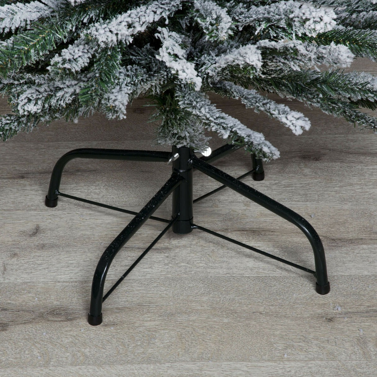 Pencil Pine Snow Flocked Christmas Tree - 8ft/240cm