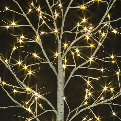 2.4m Birch Tree with 136 Warm White LEDs
