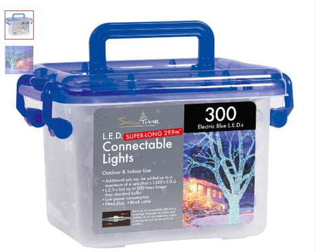 300 Blue LED Connectable Lights