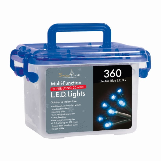 360 LED String/Fairy Christmas Lights - Blue