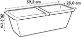 Barcelona XL 60cm Balcony Planter - Anthracite