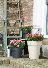 Elho Green Basics Top Planter High 35 - Flowerpot - cotton white