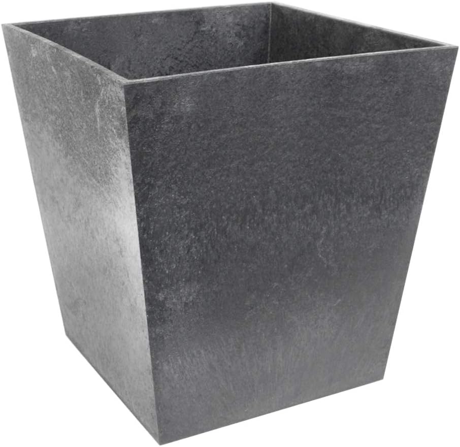 33cm Sonata Recycled Rubber Plant Pot Pewter