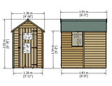 Shire Overlap 6x4 Single Door Value Shed with Window