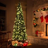 Pre-Lit Pencil Pine Christmas Tree 6ft/180cm - Warm White LEDs