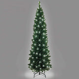 Pre-Lit Pencil Pine Christmas Tree 5ft/150cm - Ice White LEDs