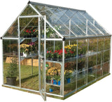 Harmony 6' x 10' Greenhouse - Silver Frame & Clear Polycarbonate Panels