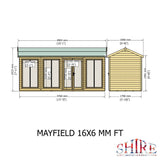Shire Mayfield 16x6 Summerhouse
