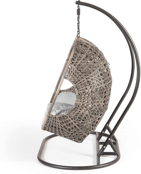 Triple Hanging Cocoon Egg Chair - Grey Cushions