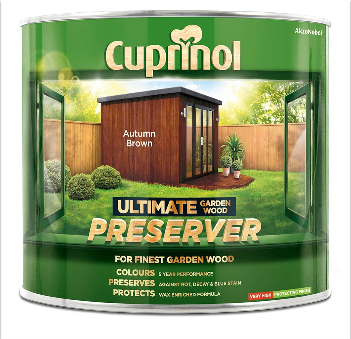 Cuprinol Ultimate Garden Wood Preserver 1L Autumn Brown