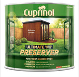 Cuprinol Ultimate Garden Wood Preserver 1L Autumn Brown