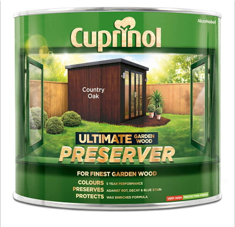 Cuprinol Ultimate Garden Wood Preserver 1L Country Oak