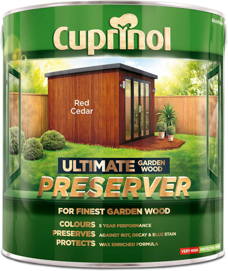 Cuprinol Ultimate Garden Wood Preserver 1L Red Cedar