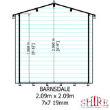 Shire Barnsdale 7x7 19mm Log Cabin