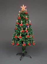 Fibre Optic Candle and Bow Tree 3ft/1m