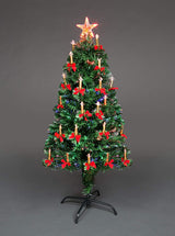 Fibre Optic Candle and Bow Tree 6ft/1.8m