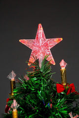 Fibre Optic Candle and Bow Tree 6ft/1.8m