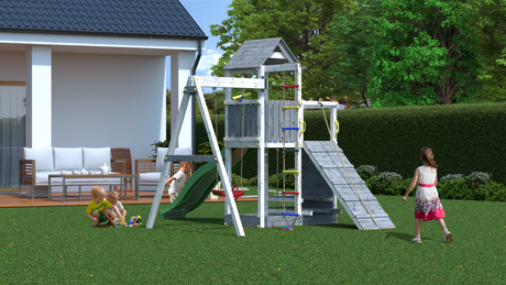 Shire Activer White and Grey Climbing Frame