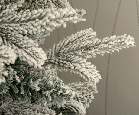 Lapland Fir Snow Flocked Christmas Tree - 10ft/300cm