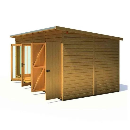 Shire Lela 16x8 Summerhouse with Storage Shed