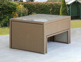 Melbourne Rattan Space Saving Garden Furniture 6 Piece - Natural