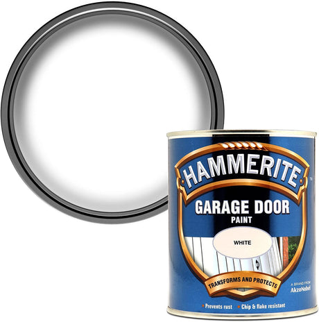 Hammerite 750ml Garage Door Paint - smooth white