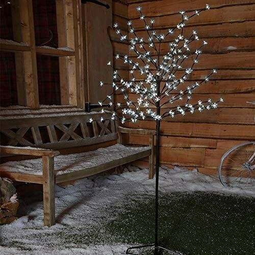 1.8m Cherry Blossom Tree with Ice White LEDs