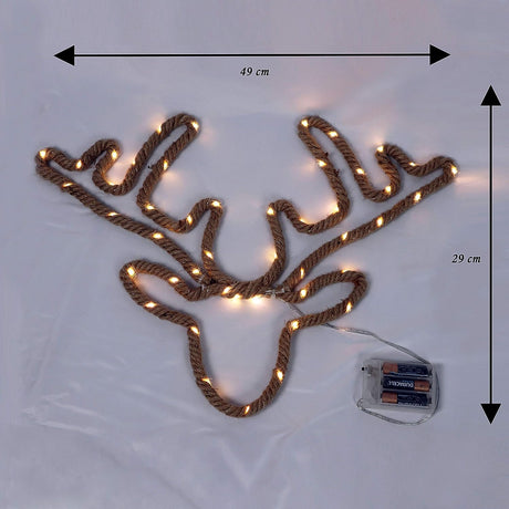 Deer Hemp LED Rope Light Silhouette