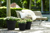 Elho Flower Pot Basics top Planter in Living Black - 40cm