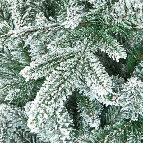 Lapland Fir Slim Snow Flocked Christmas Tree - 5ft/150cm