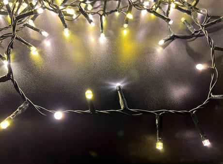 600 LED Firefly Flickering Flame Fairy Lights - In or Outdoor Use