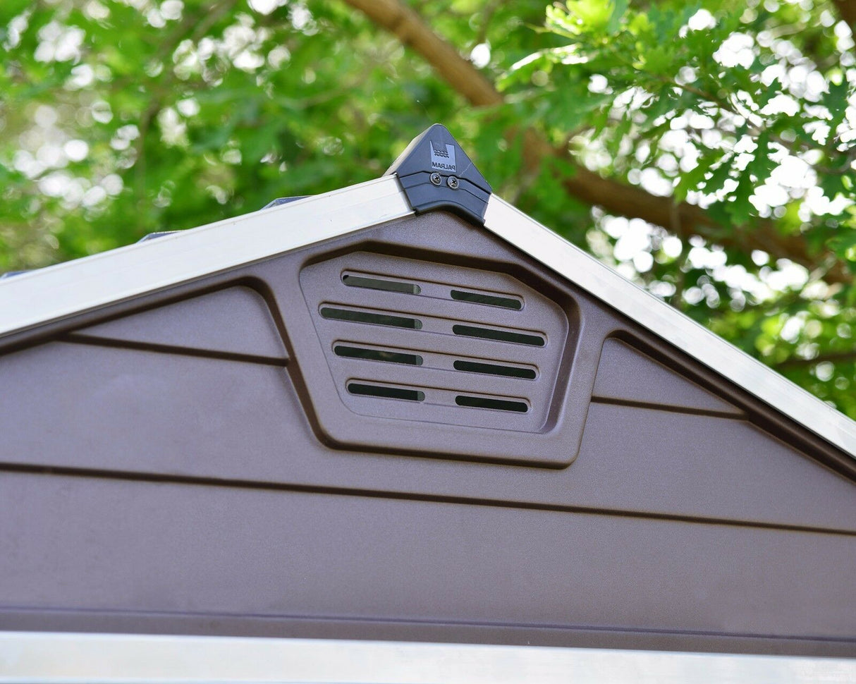 Palram - Canopia Skylight Brown Shed 6x5