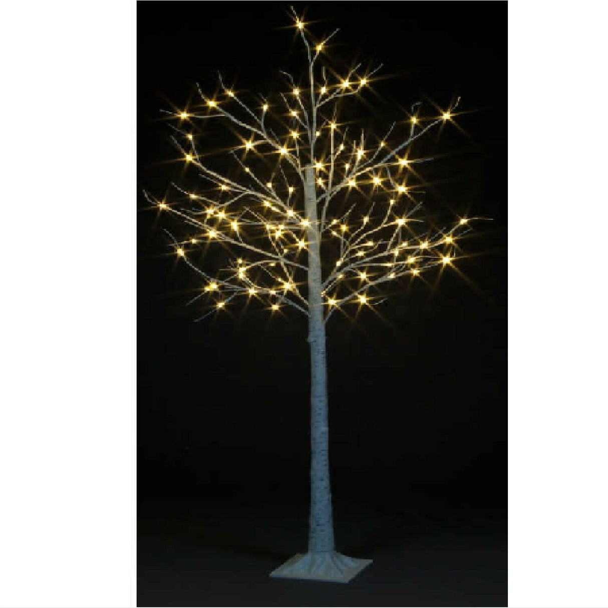 1.5m Birch Tree with 64 Warm White LEDs - Twinkling